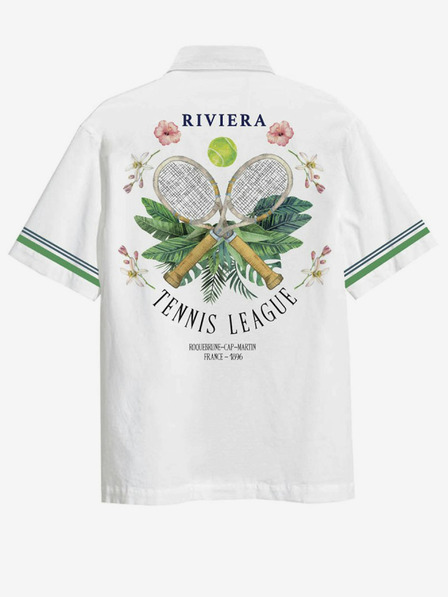 Jack & Jones Bílá pánská košile s krátkým rukávem Jack & Jones Riviera