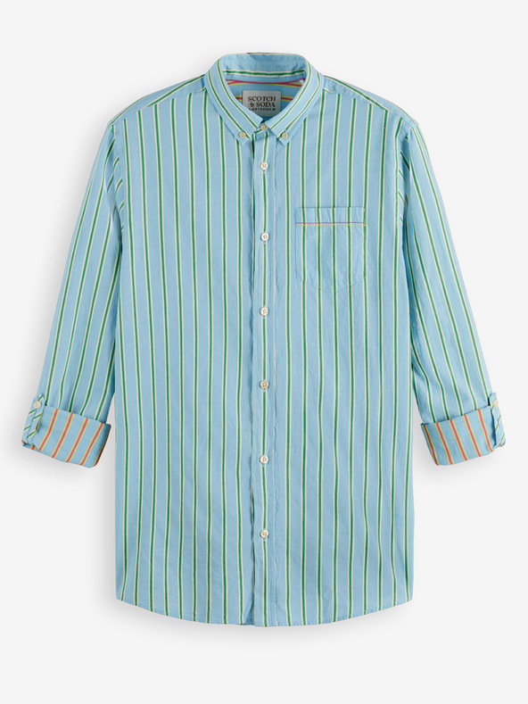 Scotch & Soda Světle modrá pánská pruhovaná košile Scotch & Soda