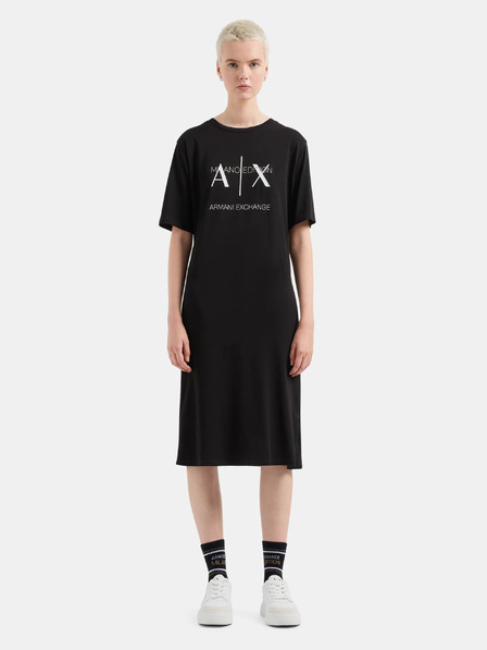 Armani Exchange Černé dámské šaty Armani Exchange