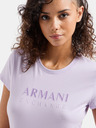 Armani Exchange Světle fialové dámské tričko Armani Exchange