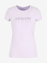 Armani Exchange Světle fialové dámské tričko Armani Exchange