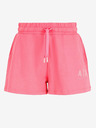 Armani Exchange Růžové dámské teplákové kraťasy Armani Exchange