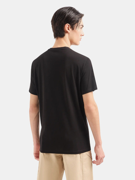 Armani Exchange Černé pánské tričko Armani Exchange