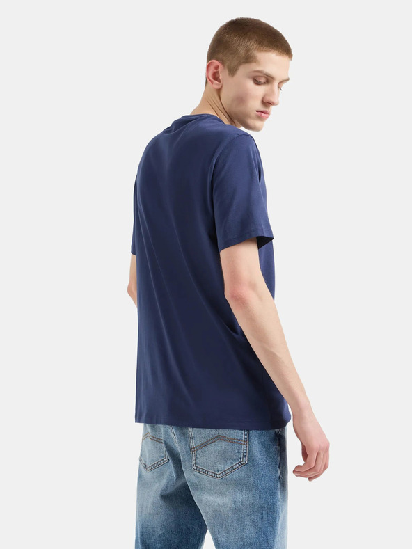Armani Exchange Tmavě modré pánské tričko Armani Exchange