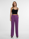 Orsay Fialové dámské straight kalhoty ORSAY