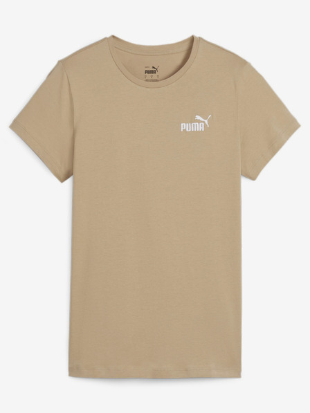 Puma Béžové dámské tričko Puma ESS+ Embroidery Tee