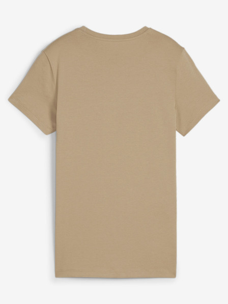 Puma Béžové dámské tričko Puma ESS+ Embroidery Tee