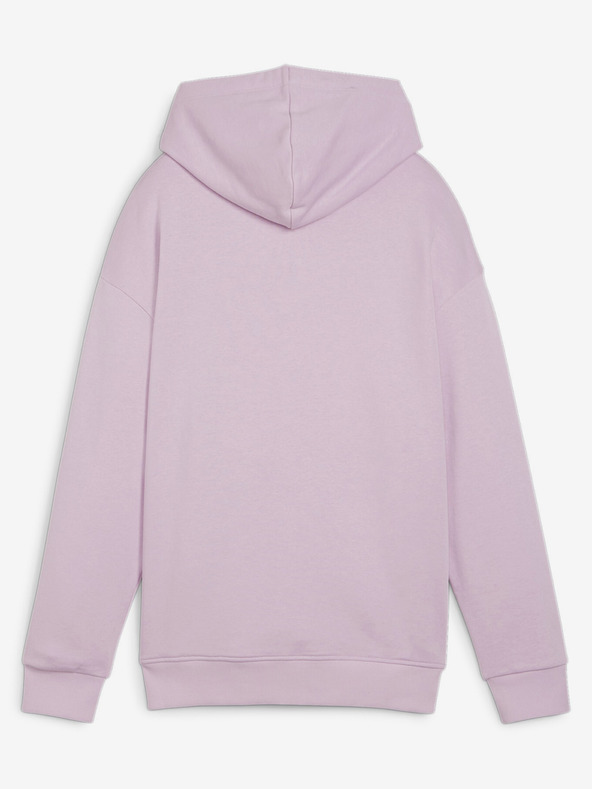 Puma Bílo-růžová dámská mikina s kapucí Puma Power Hoodie TR