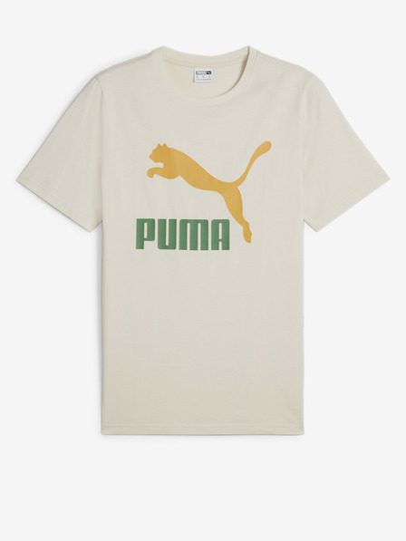 Puma Krémové pánské tričko Puma Classics Logo Tee