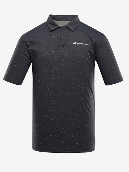 ALPINE PRO Černé pánské polo tričko ALPINE PRO Coowel