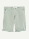 Celio Světle zelené pánské chino kraťasy Celio Bochinobm