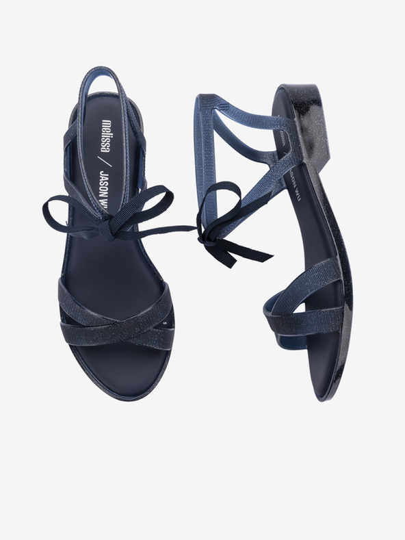 Melissa Tmavě modré dámské sandálky Melissa Ophelia Low + Jason Wu