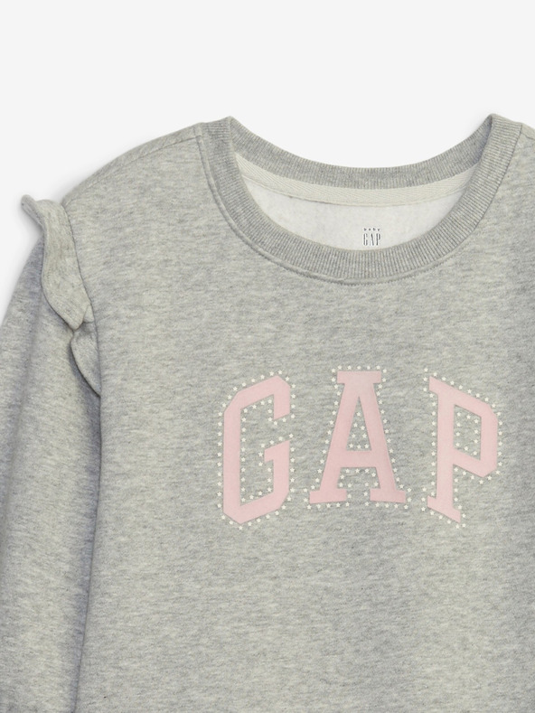 GAP Baby mikinové šaty s logem GAP