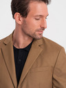 Ombre Clothing Světle hnědé pánské sako Ombre Clothing