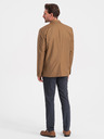 Ombre Clothing Světle hnědé pánské sako Ombre Clothing