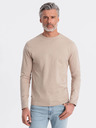 Ombre Clothing Béžové pánské basic tričko Ombre Clothing