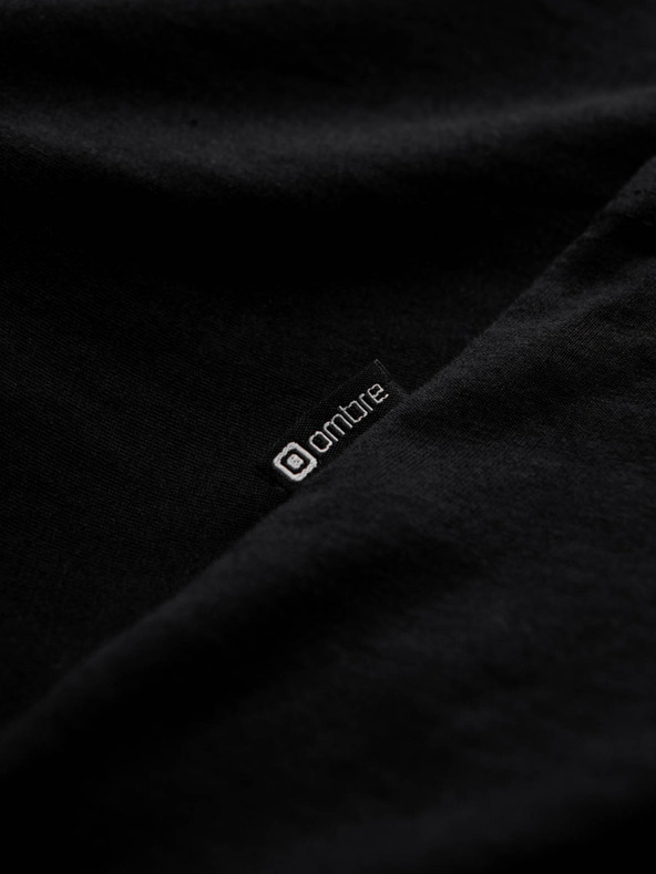 Ombre Clothing Černé pánské basic tričko Ombre Clothing