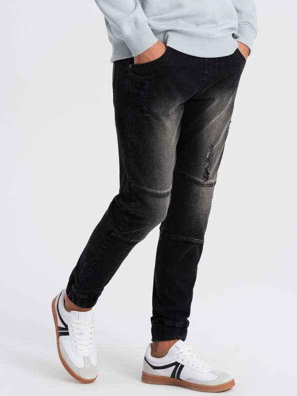 Ombre Clothing Černé pánské džíny Ombre Clothing