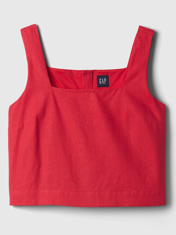 GAP Crop top z lněné směsi GAP