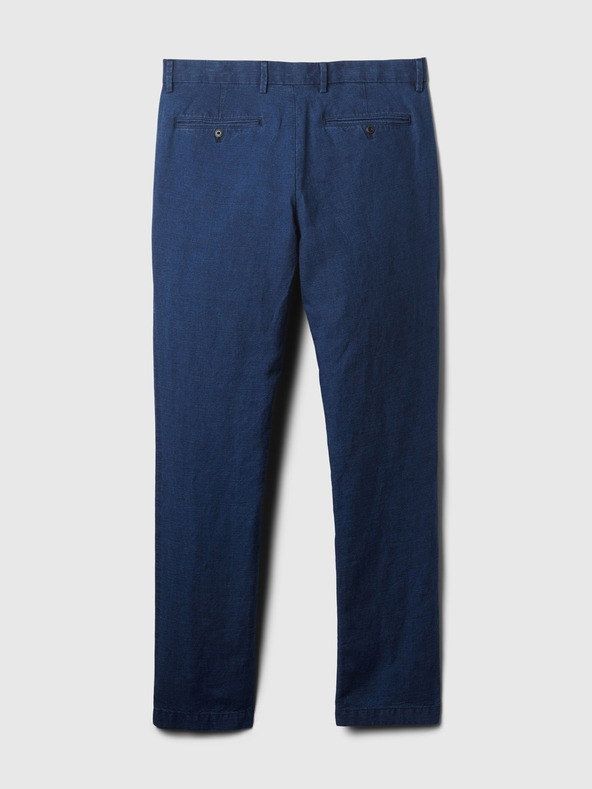 GAP Kalhoty Slim z lněné směsi GAP