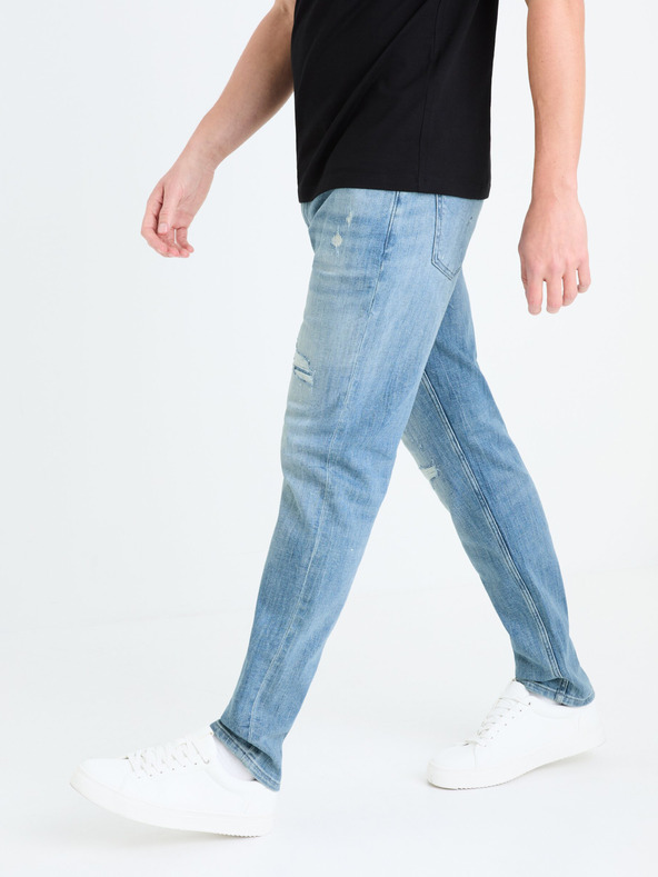 Celio Modré pánské slim fit džíny Celio Gostroy