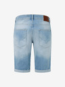 Pepe Jeans Modré pánské džínové kraťasy Pepe Jeans