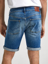 Pepe Jeans Modré pánské džínové kraťasy Pepe Jeans
