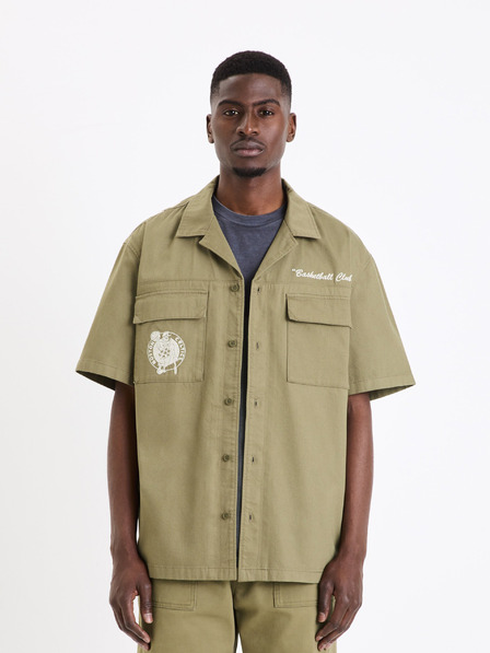 Celio Khaki pánská košile Celio Boston Celtics