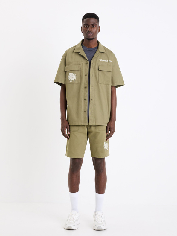 Celio Khaki pánská košile Celio Boston Celtics