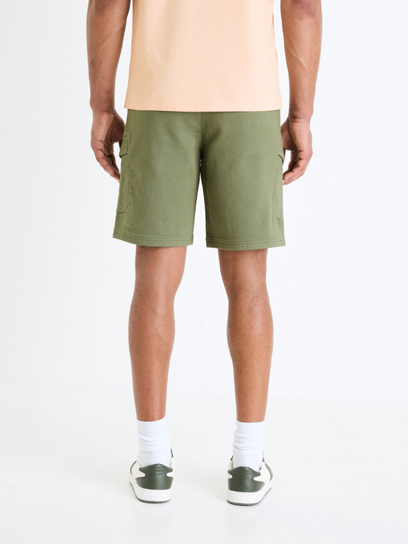 Celio Khaki pánské kraťasy cargo Celio Gojogbm
