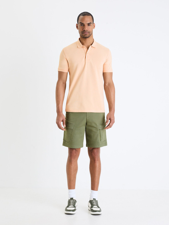 Celio Khaki pánské kraťasy cargo Celio Gojogbm