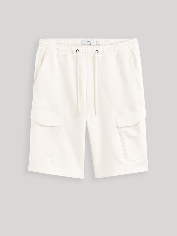 Celio Krémové pánské kraťasy cargo Celio Gojogbm