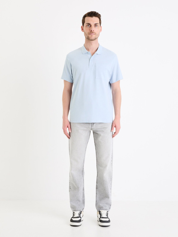 Celio Šedé pánské džíny Celio C15 straight Fodroit 30