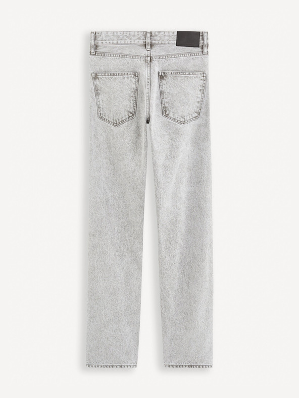 Celio Šedé pánské džíny Celio C15 straight Fodroit 30