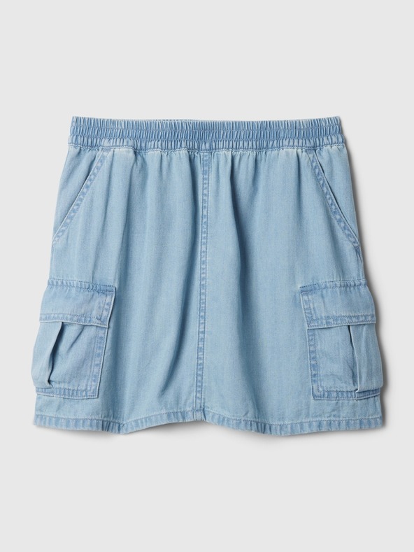 GAP Dětská džínová cargo sukně GAP