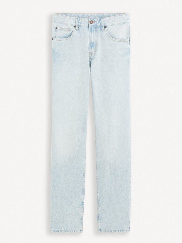 Celio Světle modré pánské džíny Celio C15 straight Fodroit 30