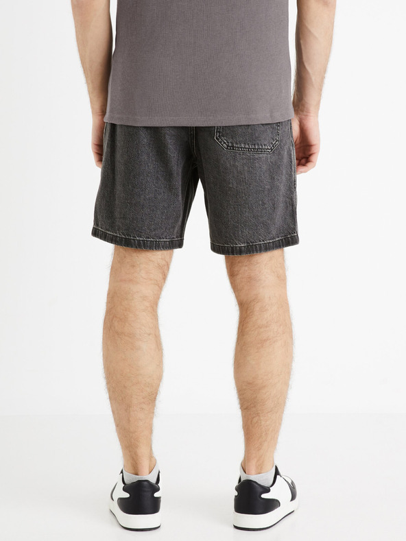 Celio Černé pánské džínové kraťasy Celie Domalobm4