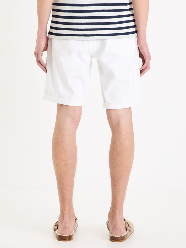 Celio Bílé pánské kraťasy Celio Mohitobm 30