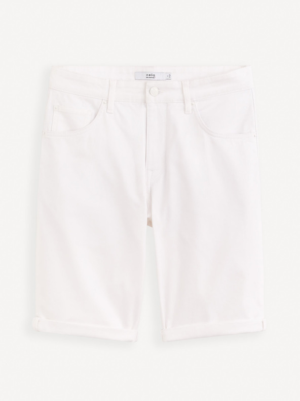 Celio Bílé pánské kraťasy Celio Mohitobm 30