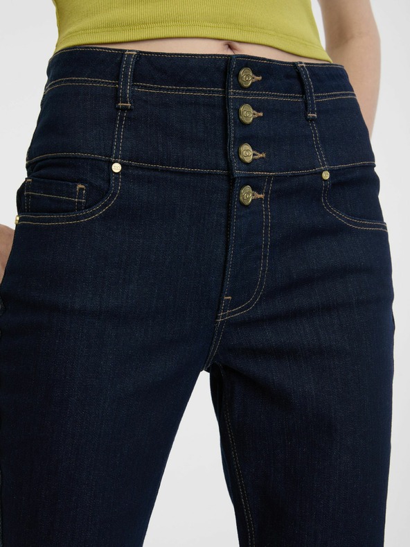 Orsay Tmavě modré dámské skinny džíny ORSAY