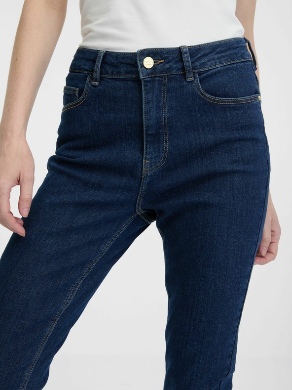 Orsay Tmavě modré dámské skinny džíny ORSAY