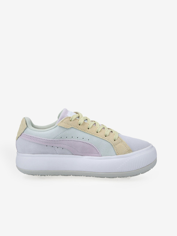 Puma Žluto-šedé dámské tenisky se semišovými detaily Puma Suede Mayu