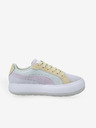 Puma Žluto-šedé dámské tenisky se semišovými detaily Puma Suede Mayu
