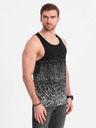 Ombre Clothing Černé pánské tílko s potiskem Ombre Clothing