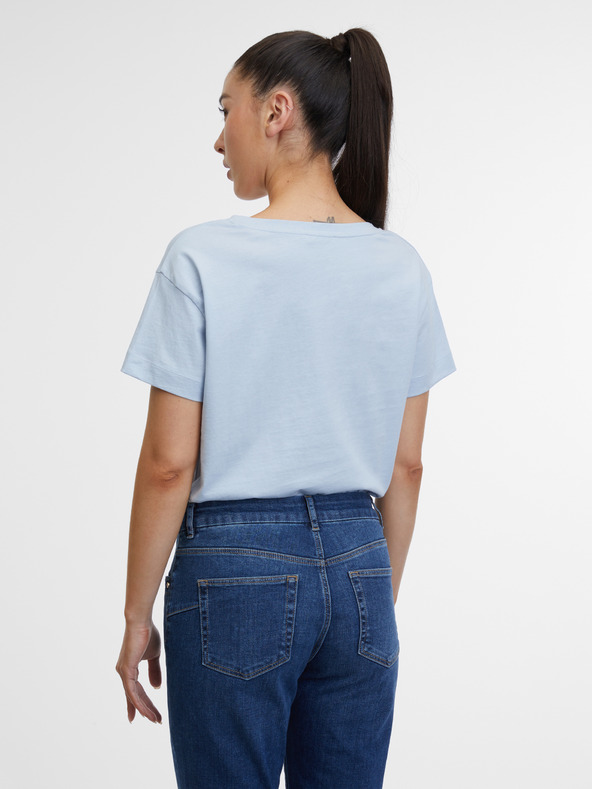 Orsay Modré dámské tričko ORSAY