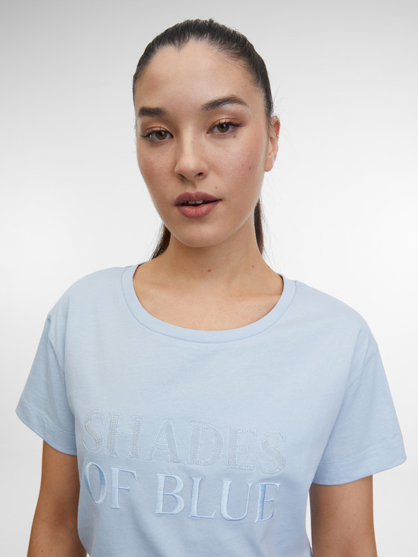 Orsay Modré dámské tričko ORSAY