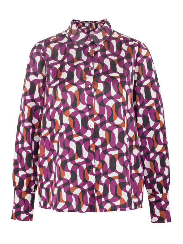 Orsay Fialová dámská vzorovaná košile ORSAY