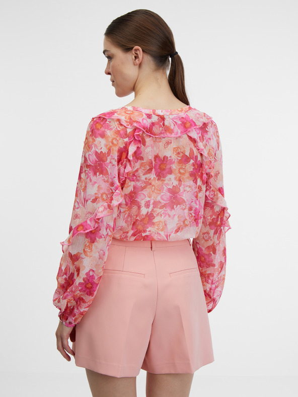 Orsay Růžová dámská květovaná halenka ORSAY