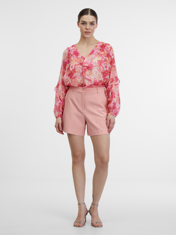 Orsay Růžová dámská květovaná halenka ORSAY