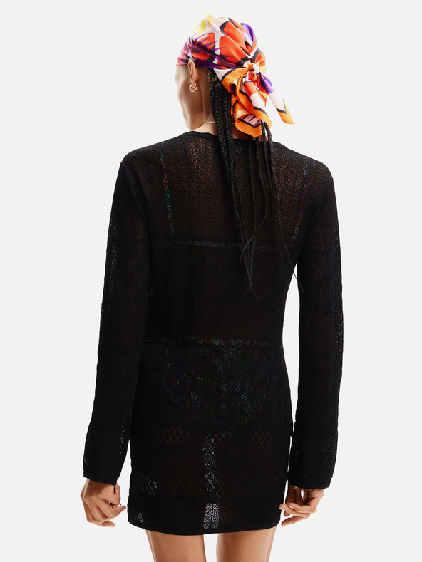 Desigual Černé dámské plážové šaty Desigual El Cairo